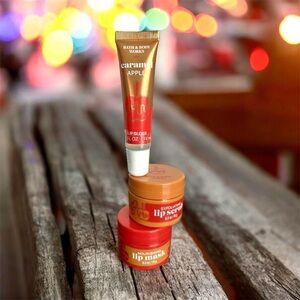 Bath & Body Works Caramel Apple Lip Care Trio NEW!